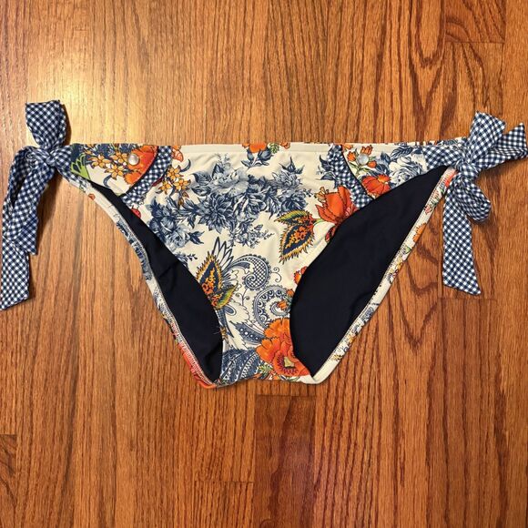 LUCKY BRAND Printed Floral Bandeau Bikini Set M/L - Picture 2 of 12